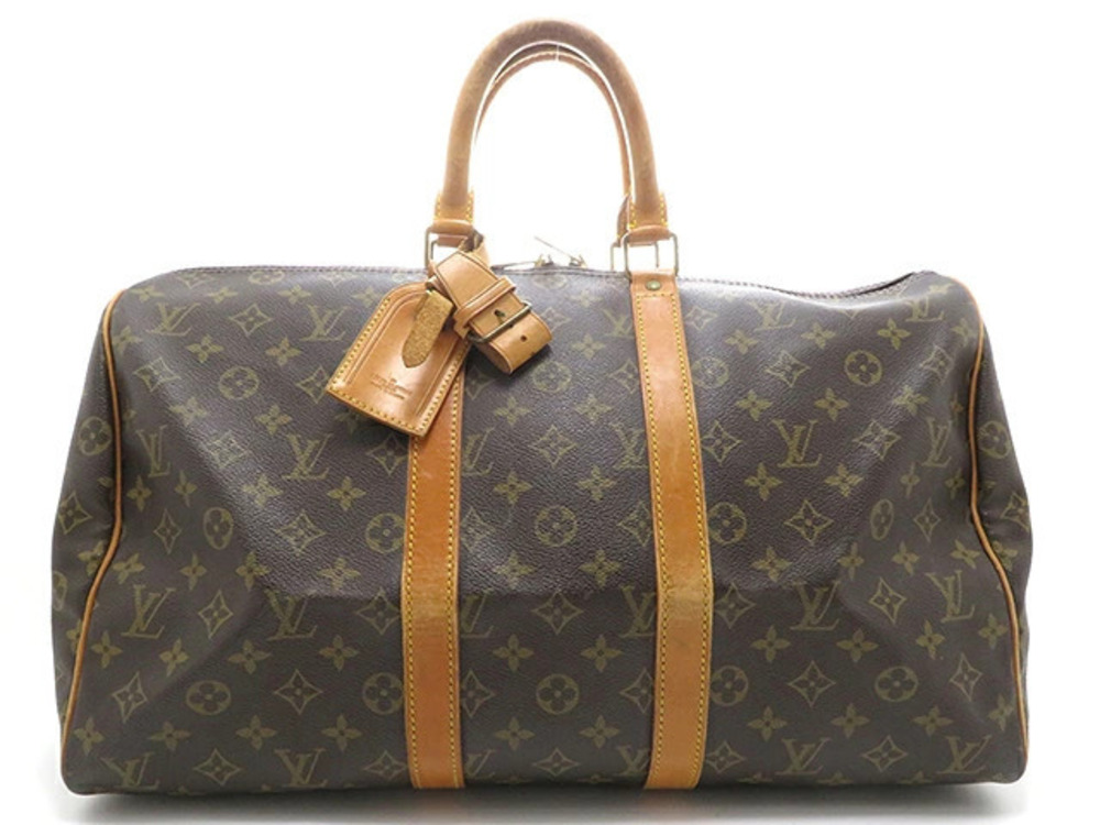LOUIS VUITTON Keepall Boston Bag Monogram